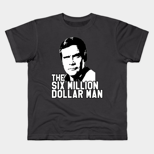 Six Million Dollar Man Kids T-Shirt by Christyn Evans